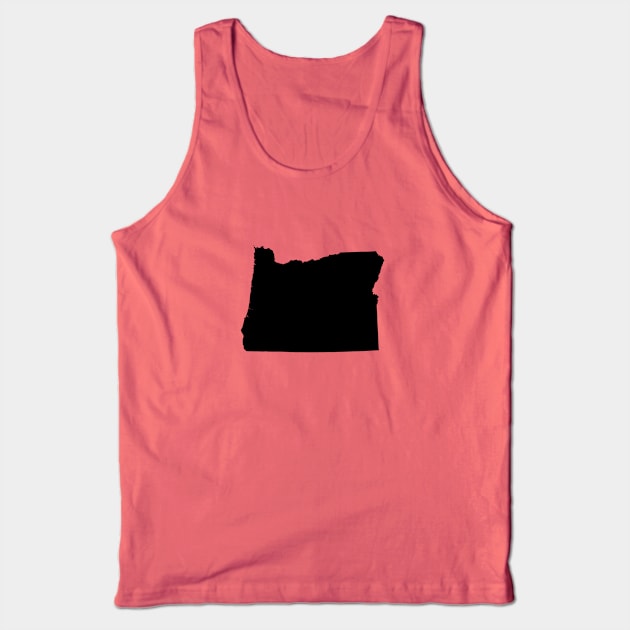 Oregon Black Tank Top by AdventureFinder